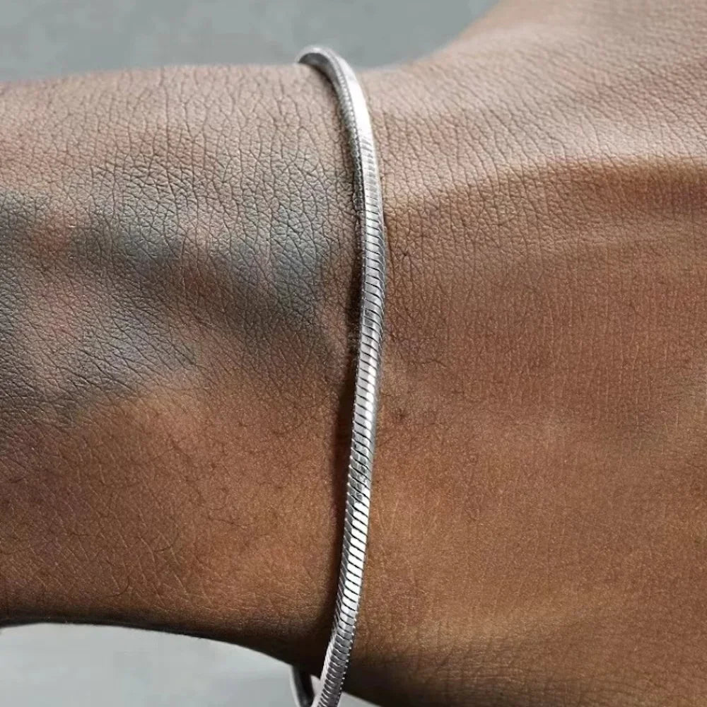 Silver Snake Chain Bracelet